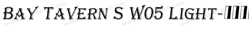 Bay Tavern S W05 Light字体转换